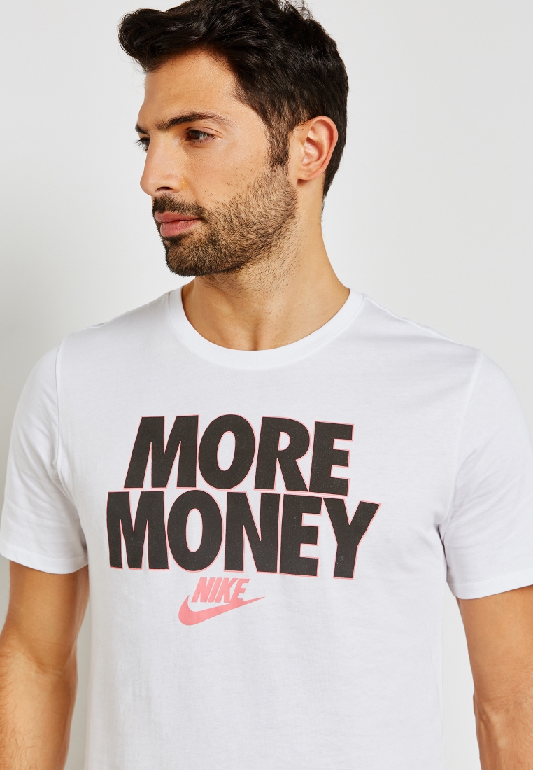 Verminderen regen afstand Buy Nike white Get Money T-Shirt for Men in MENA, Worldwide
