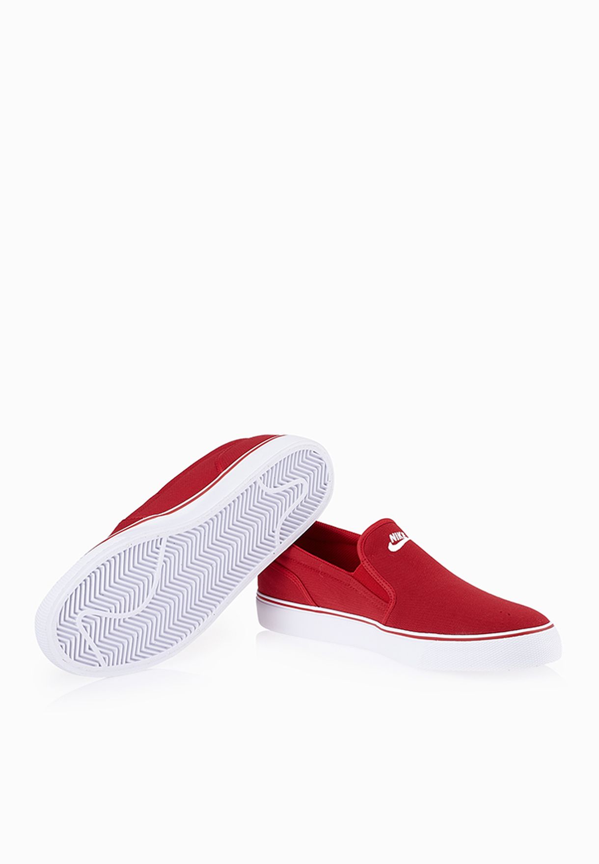 nike red slip ons