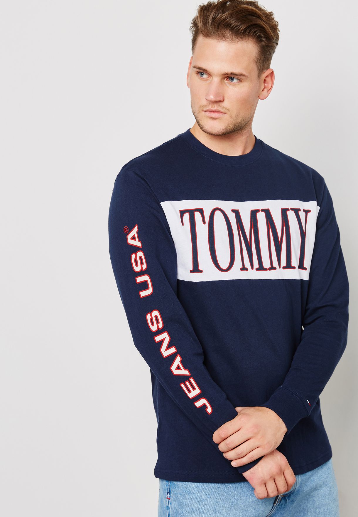 tommy jeans retro t shirt