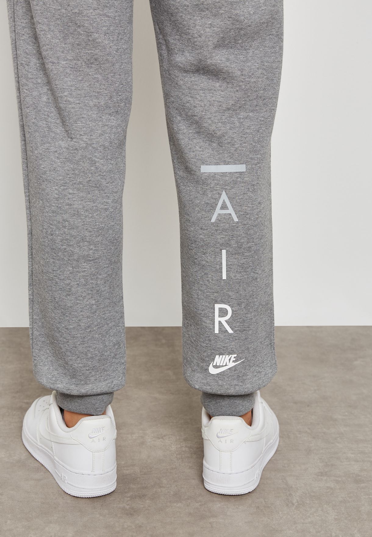 nike air sweatpants white