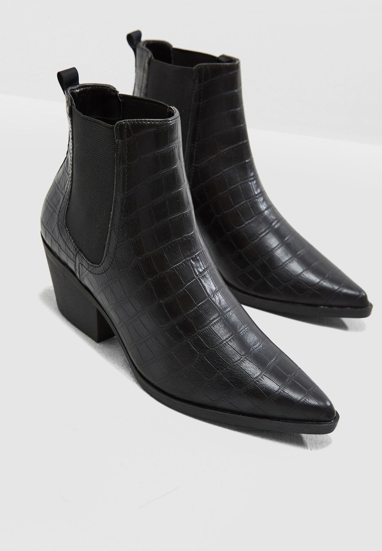new look ladies black ankle boots