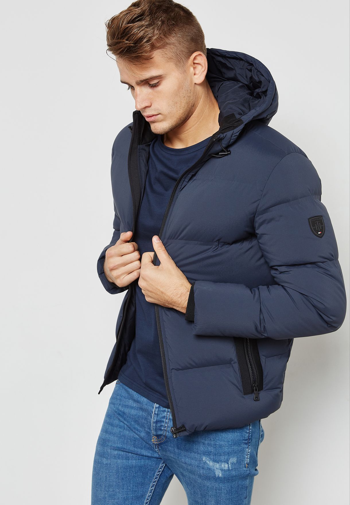 tommy hilfiger maddy hooded bomber 