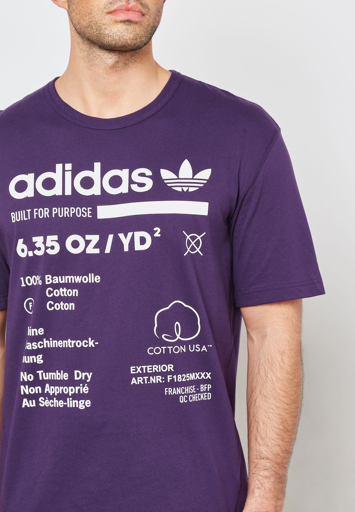 dark purple adidas shirt