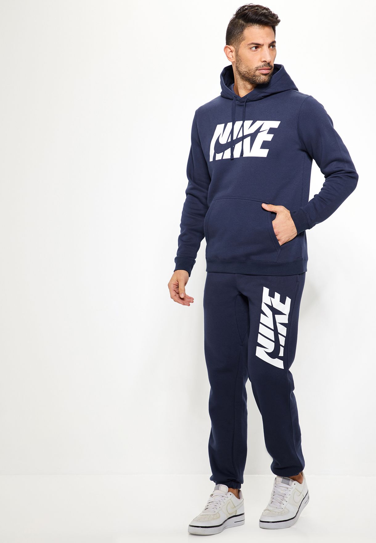 Buy Nike navy NSW Fleece Tracksuit for Men in MENA, Worldwide | AR1341-451