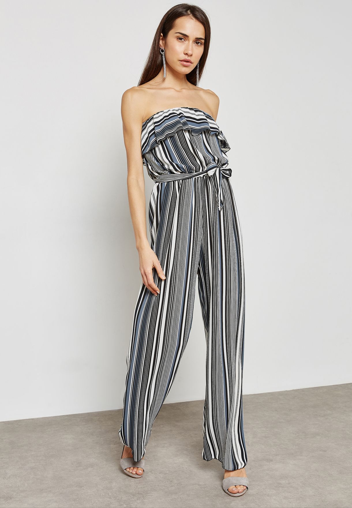 quiz striped playsuit