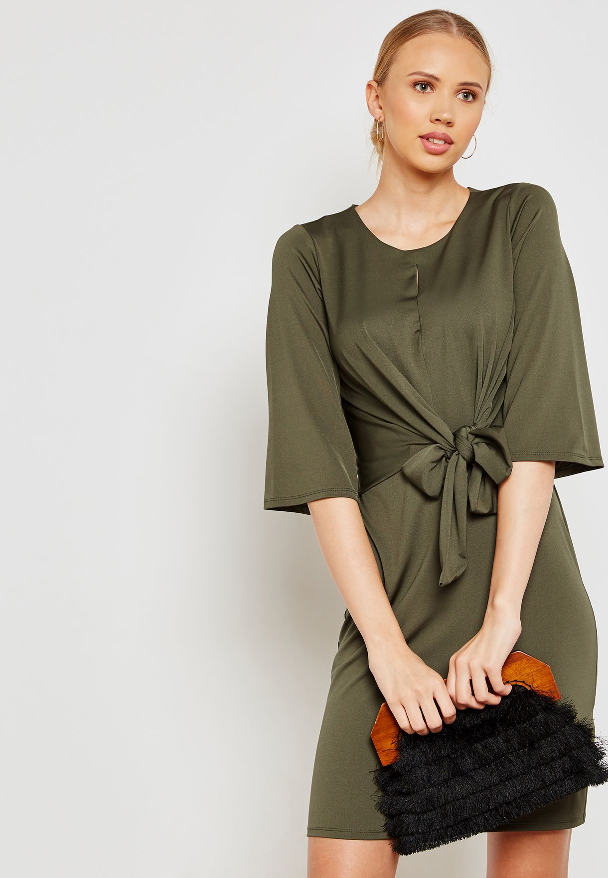 wallis khaki dress