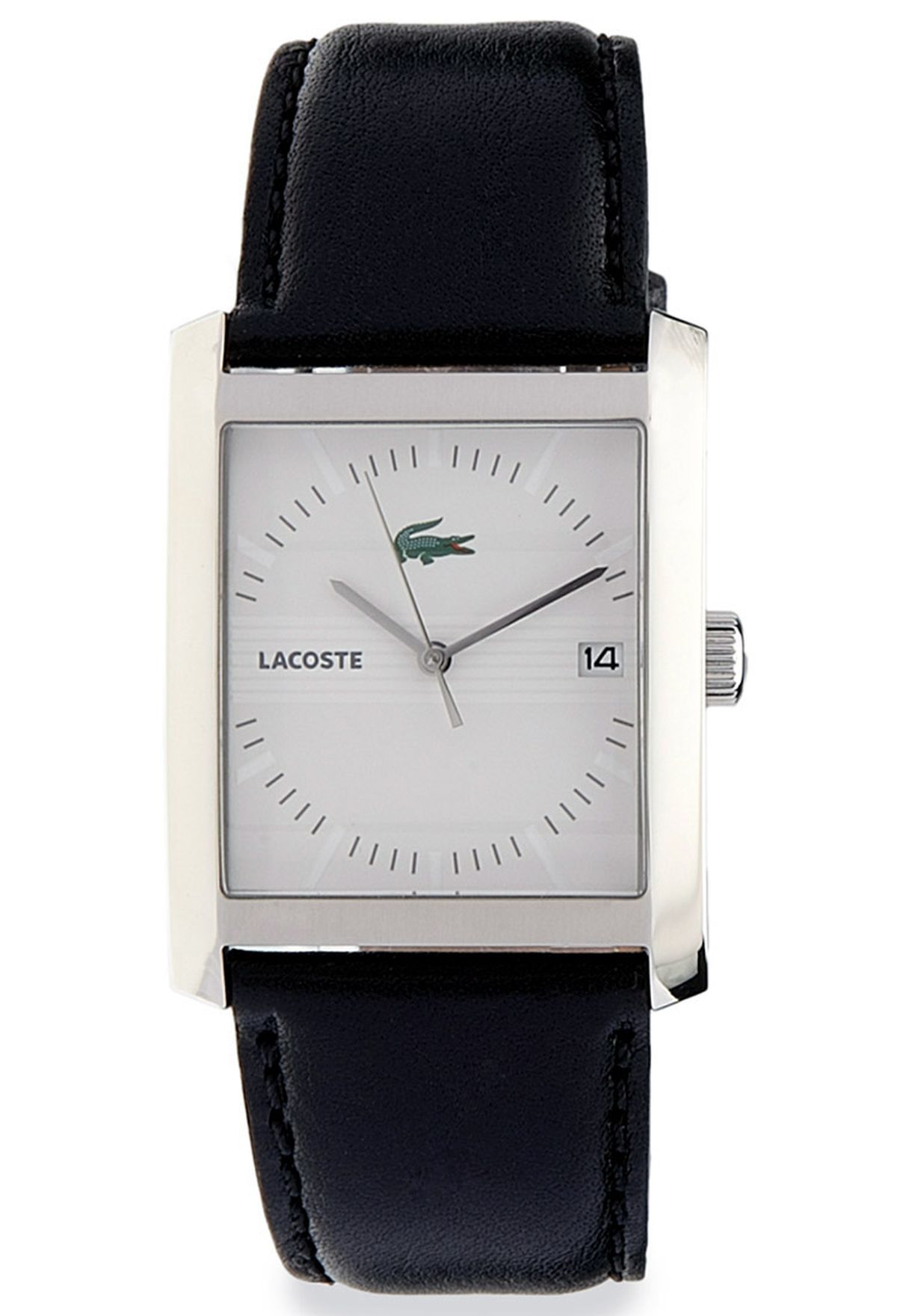 Lacoste black Berlin Square Dial Watch 