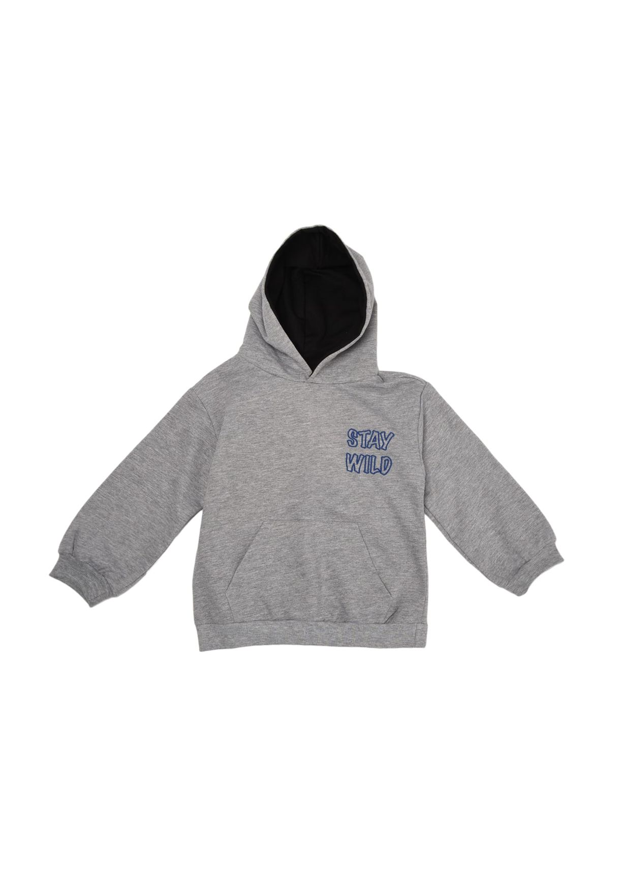 Kids Chest Embroidery Hoodie
