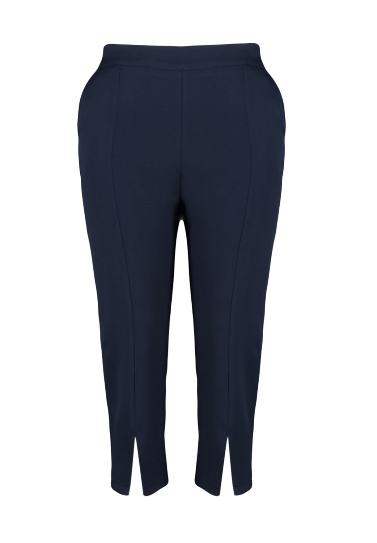 Slit Hem Pants