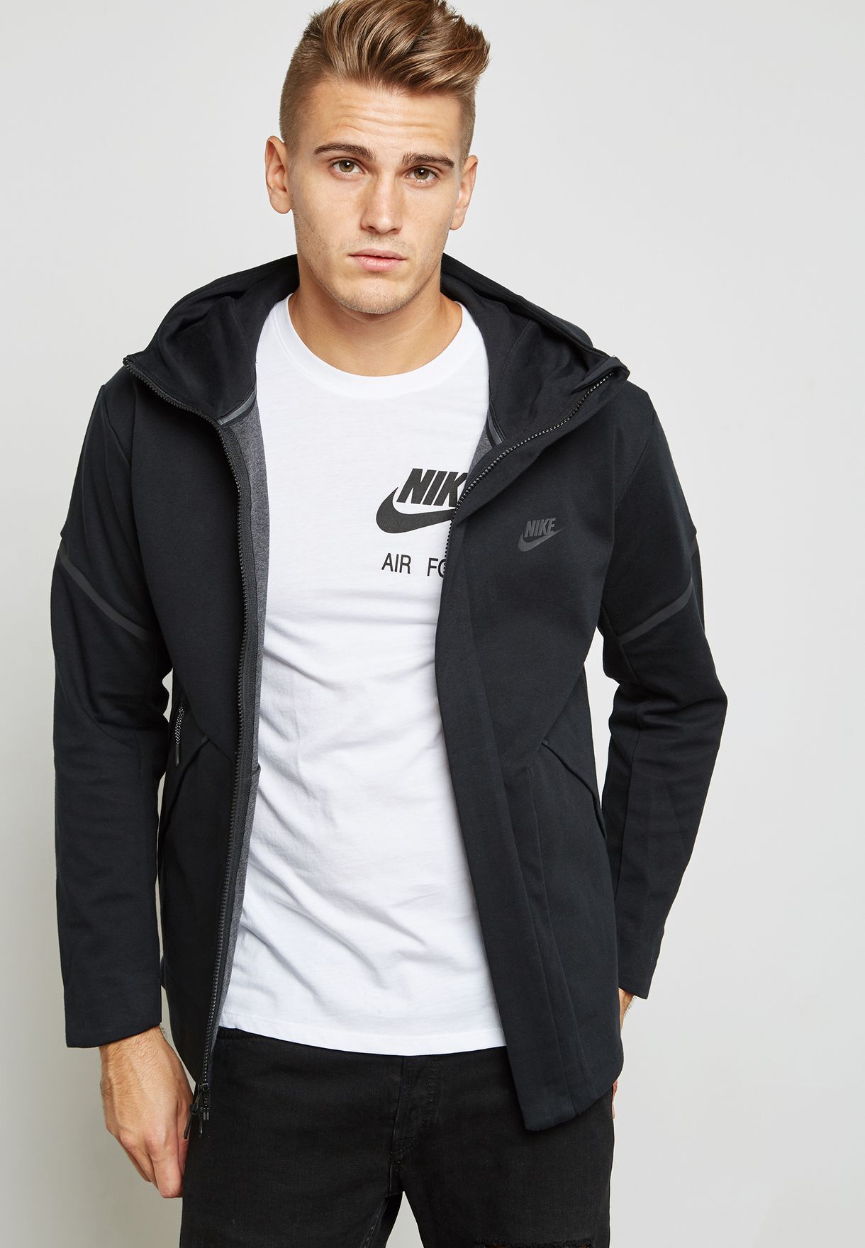 Buy Nike black Tech Fleece Jacket for Men in Dubai, Abu Dhabi