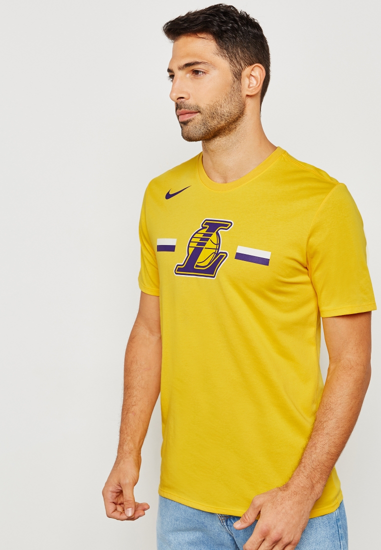 Nike LA Lakers Logo T-Shirt - Yellow