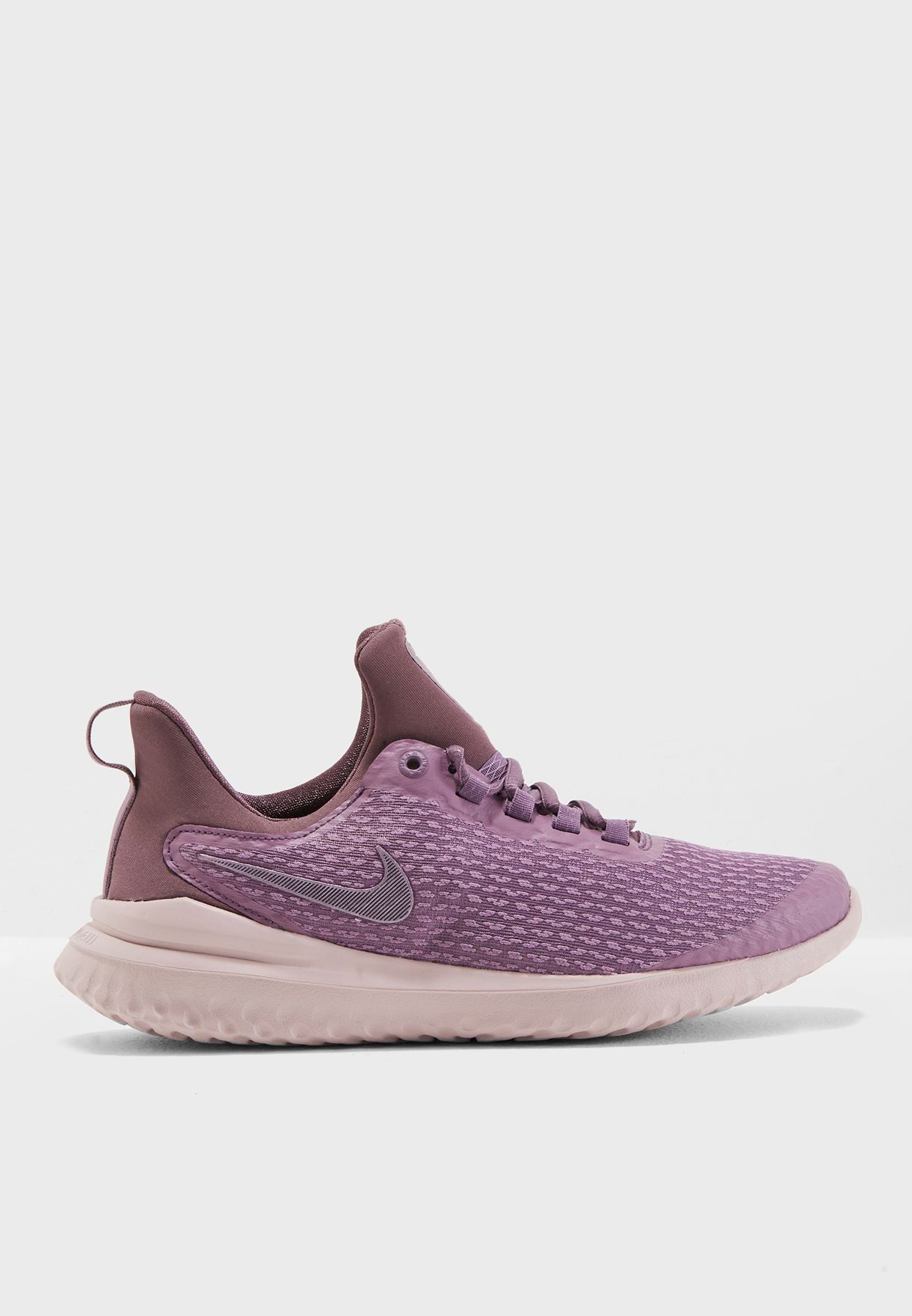 nike running renew rival trainers in violet