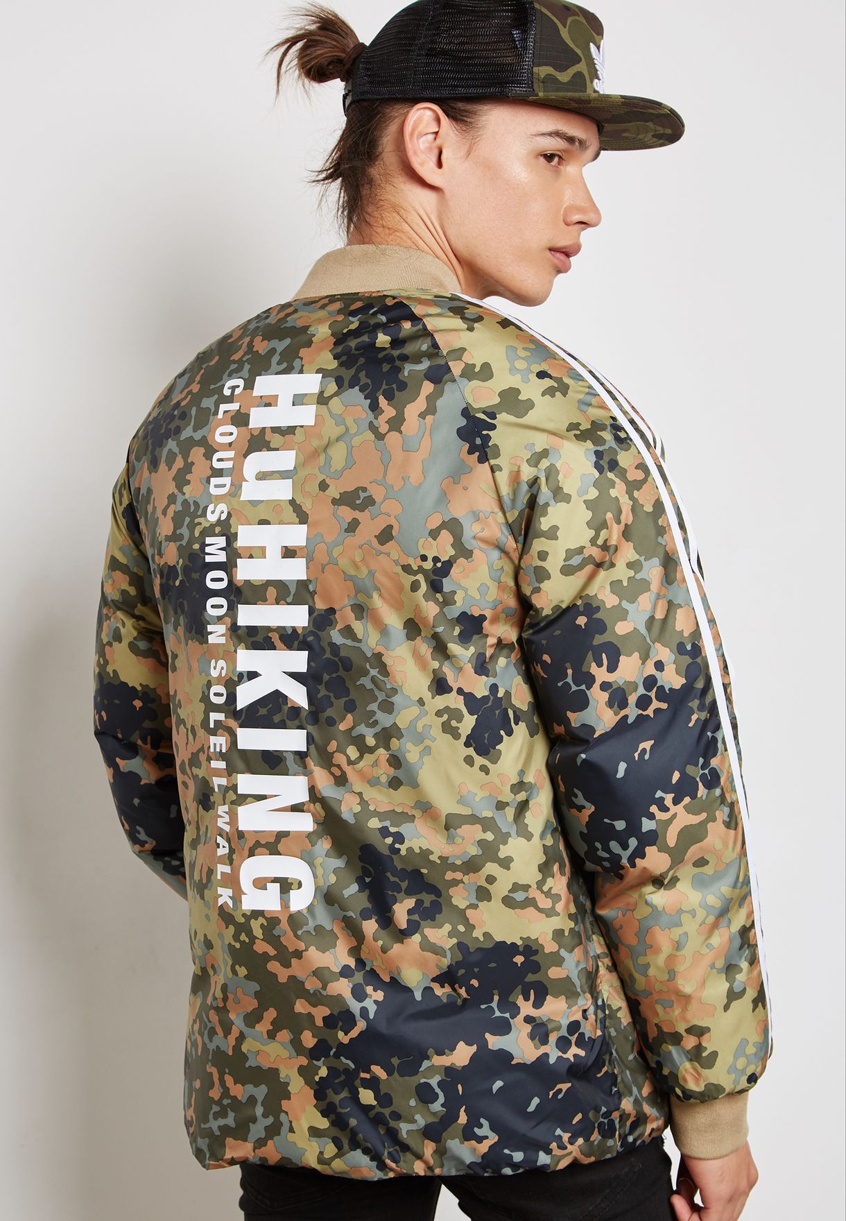 Buy adidas Originals prints Pharrell Williams Hu Coach Reversible Jacket  for Men in MENA, Worldwide | CY7867