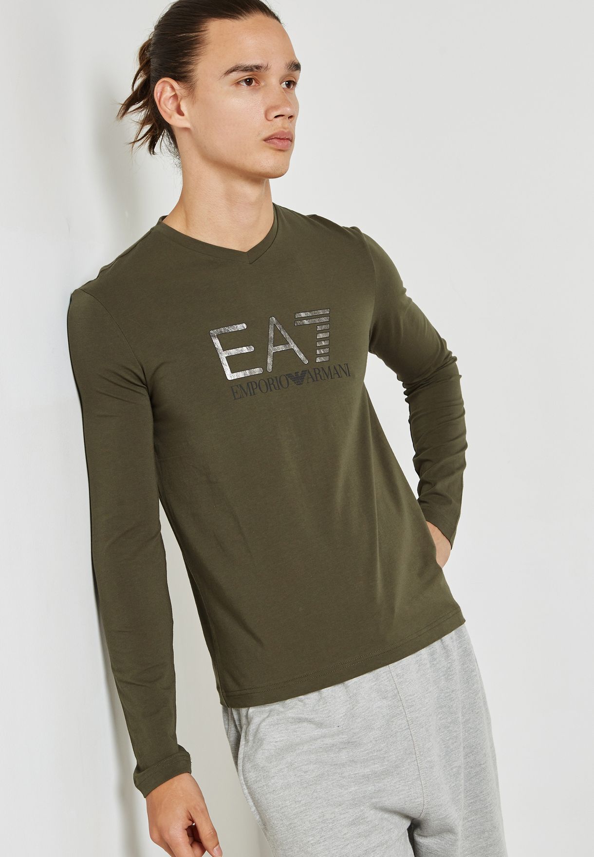 emporio armani green t shirt