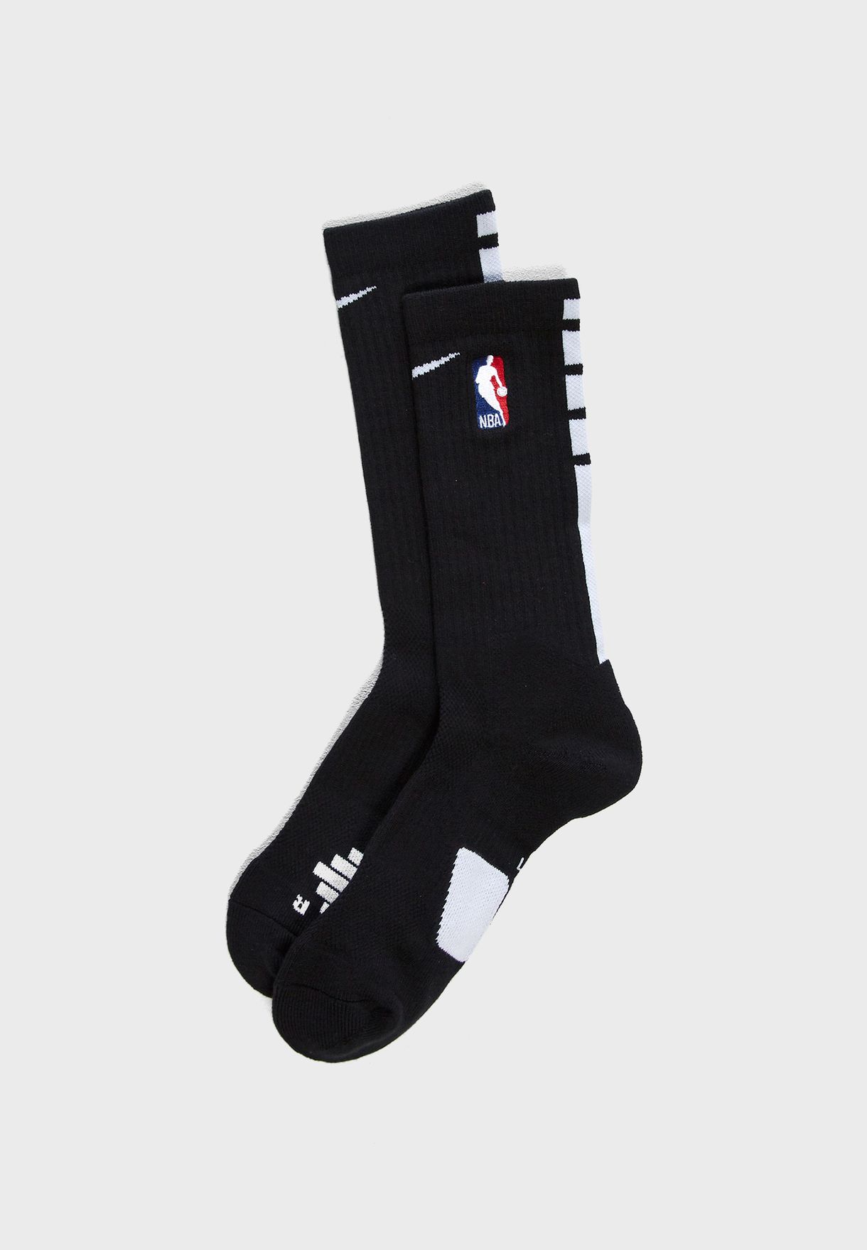 Buy Nike black NBA Elite Crew Socks for 