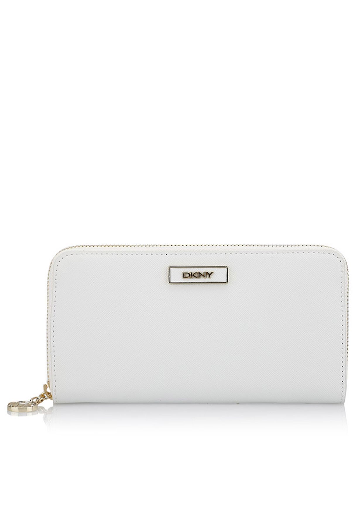 dkny white wallet