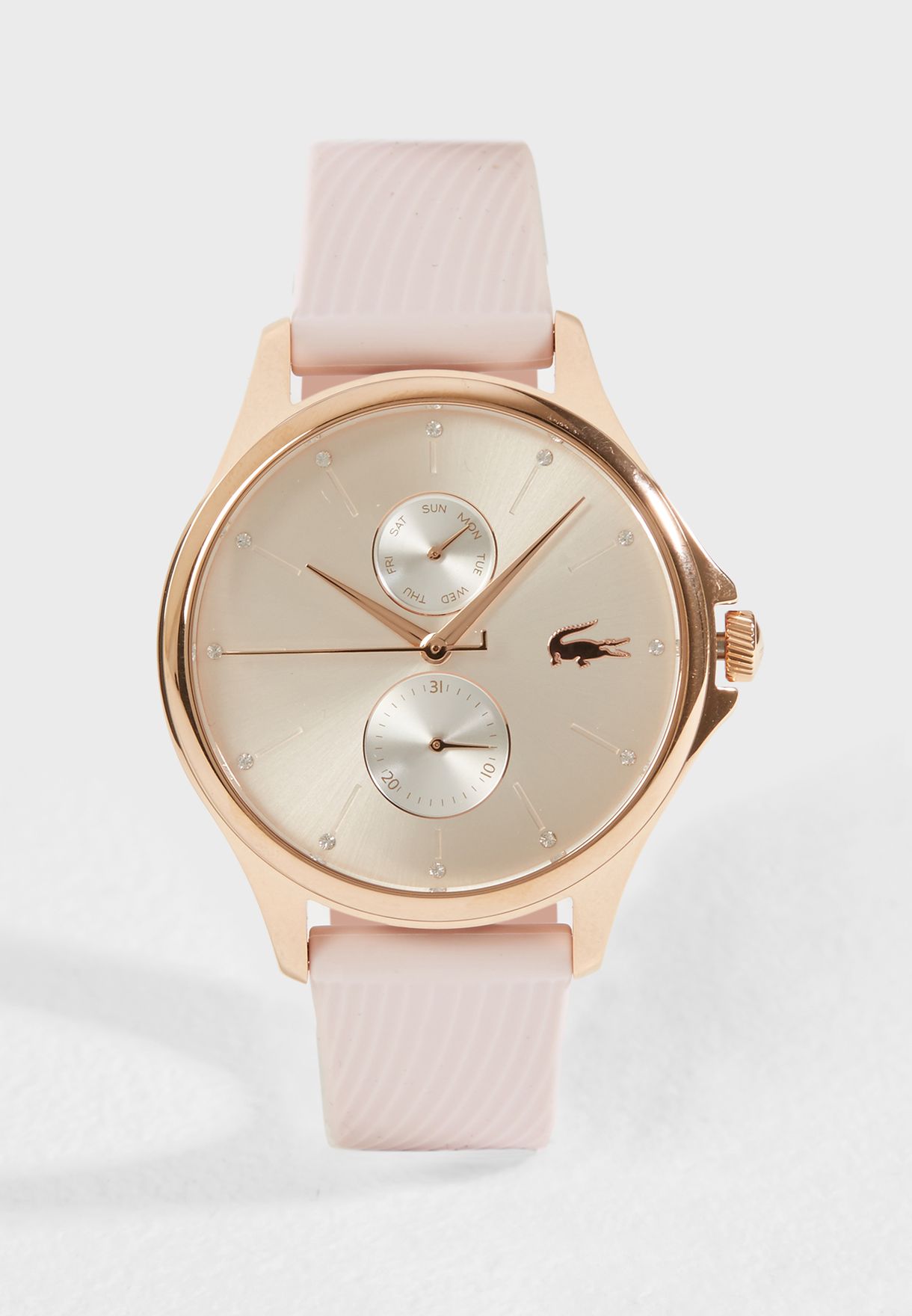 lacoste pink watch