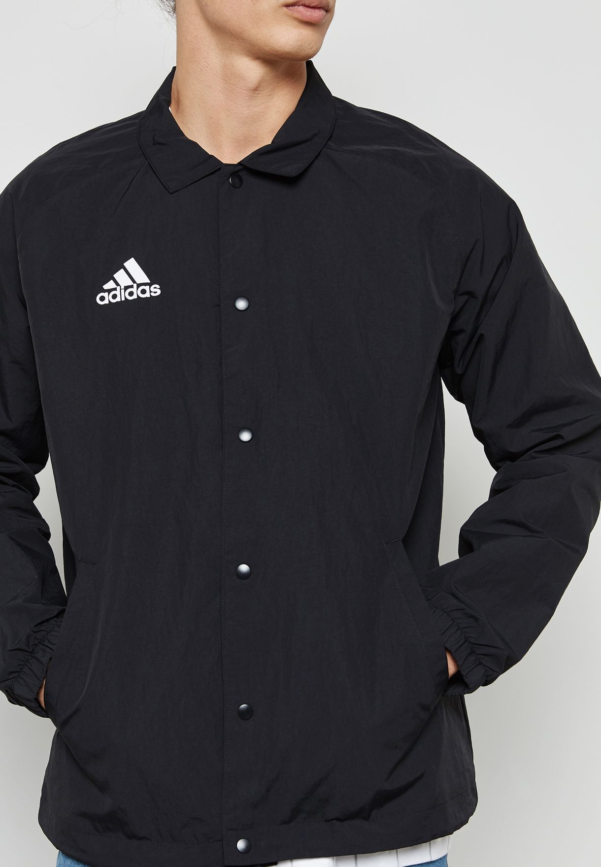 adidas coach jacket black