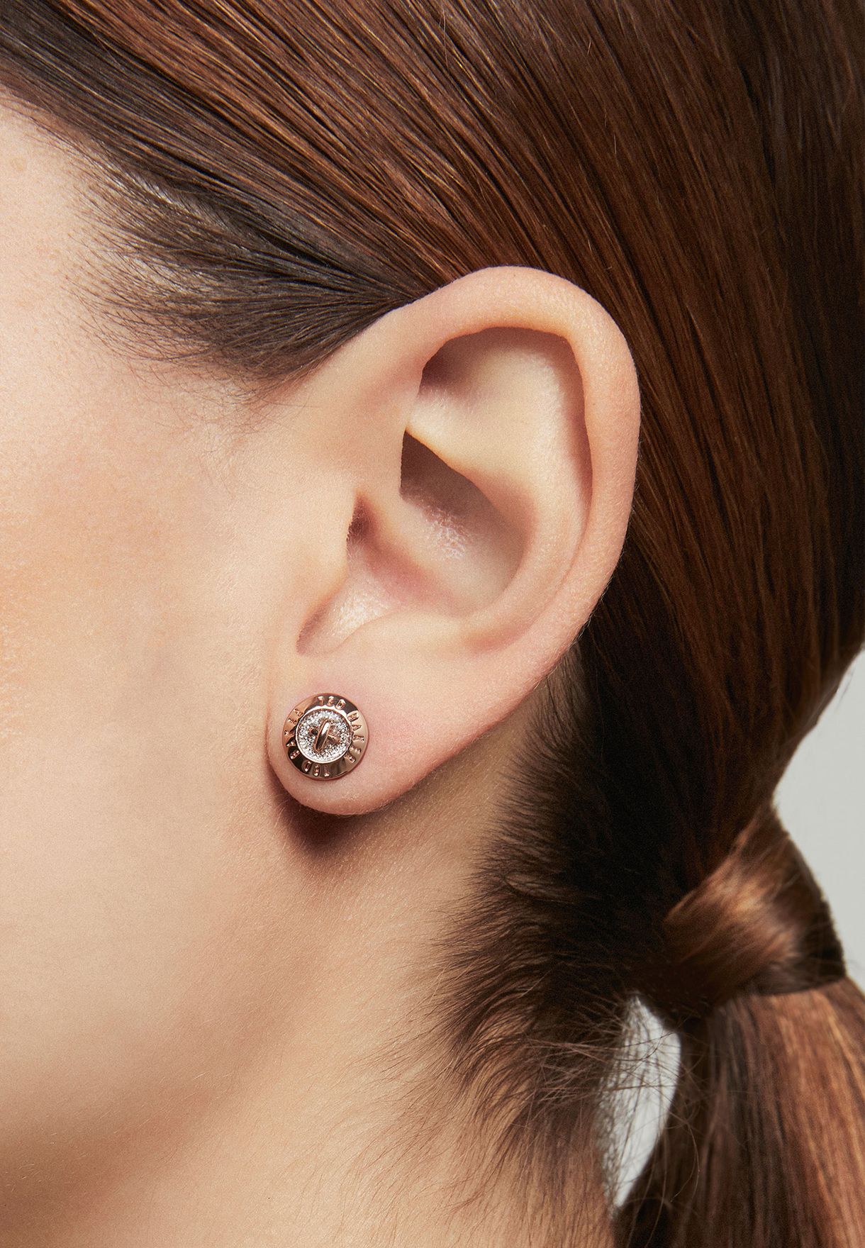 Eisley Enamel Button Earrings