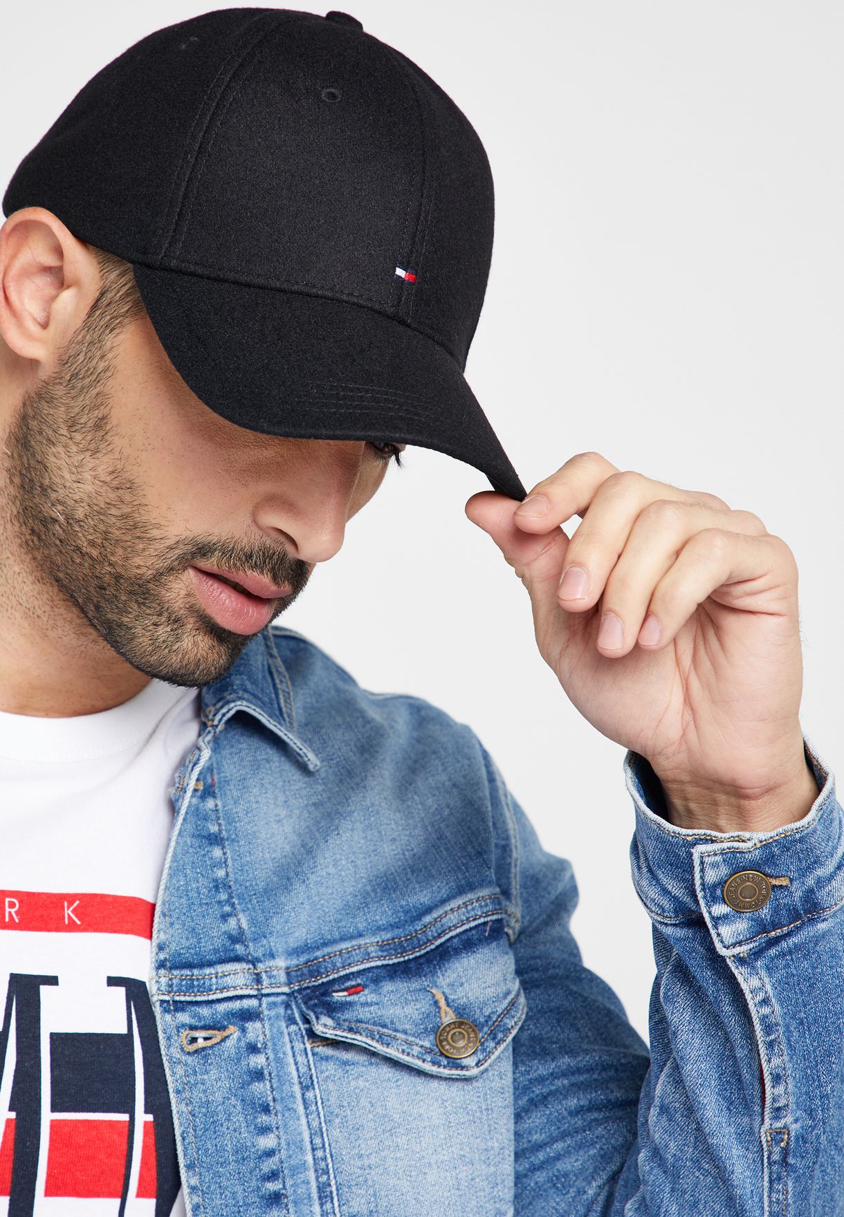 tommy hilfiger melton cap