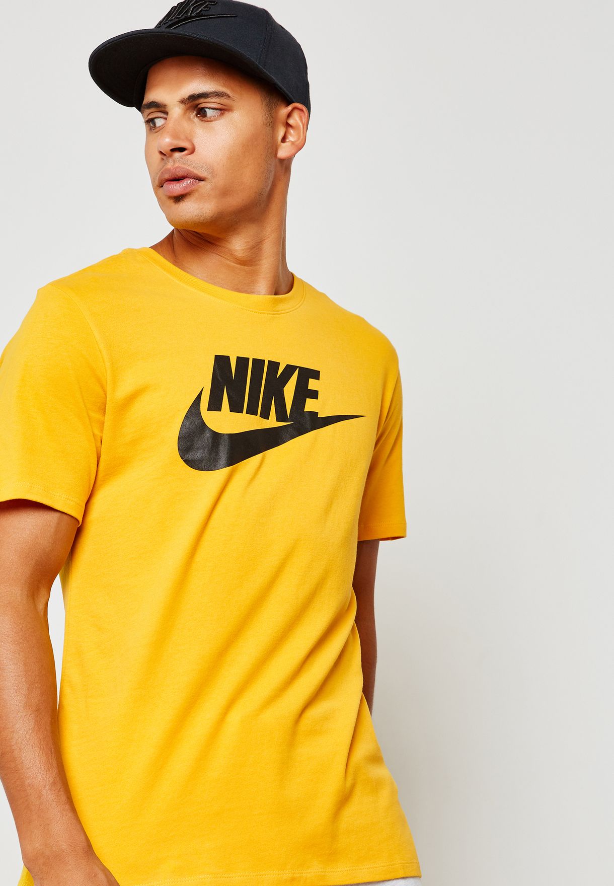 dynamic yellow nike shirt