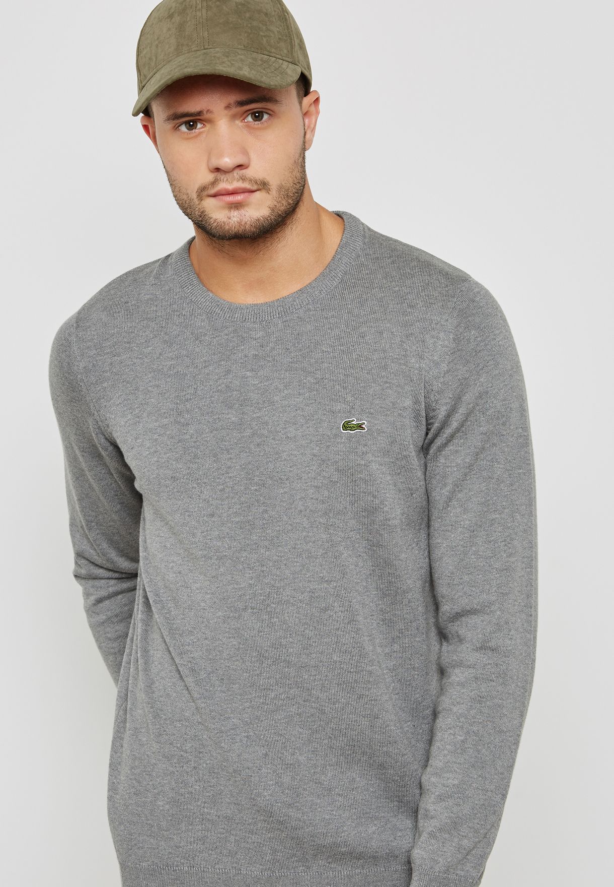 lacoste grey sweater