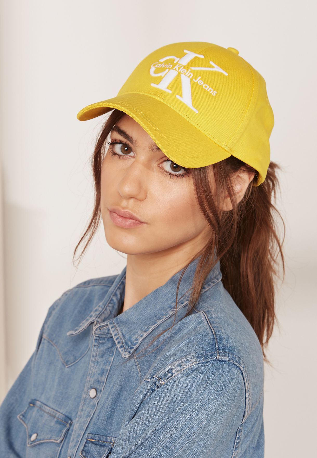 womens yellow baseball cap