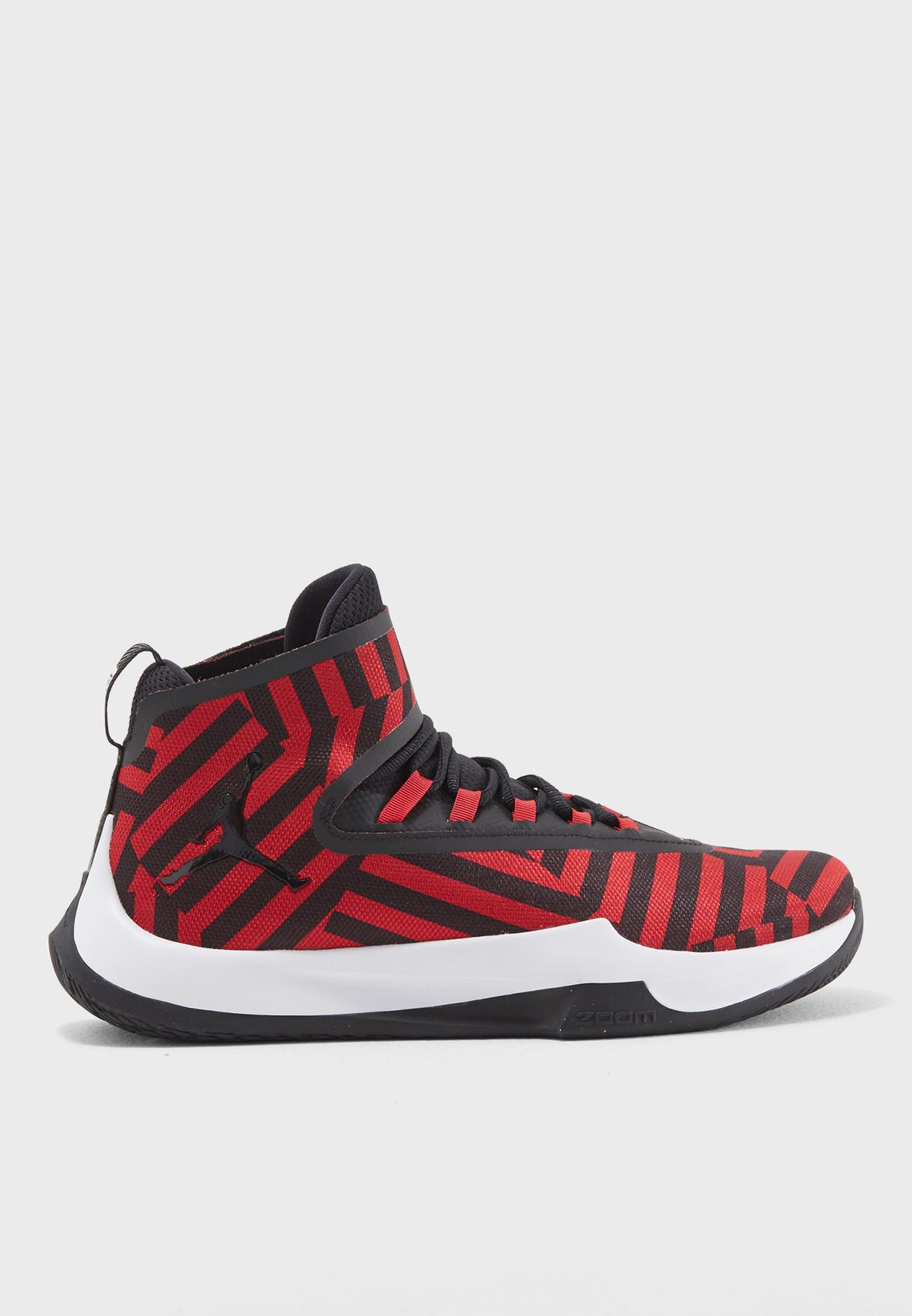 jordan fly unlimited red and black