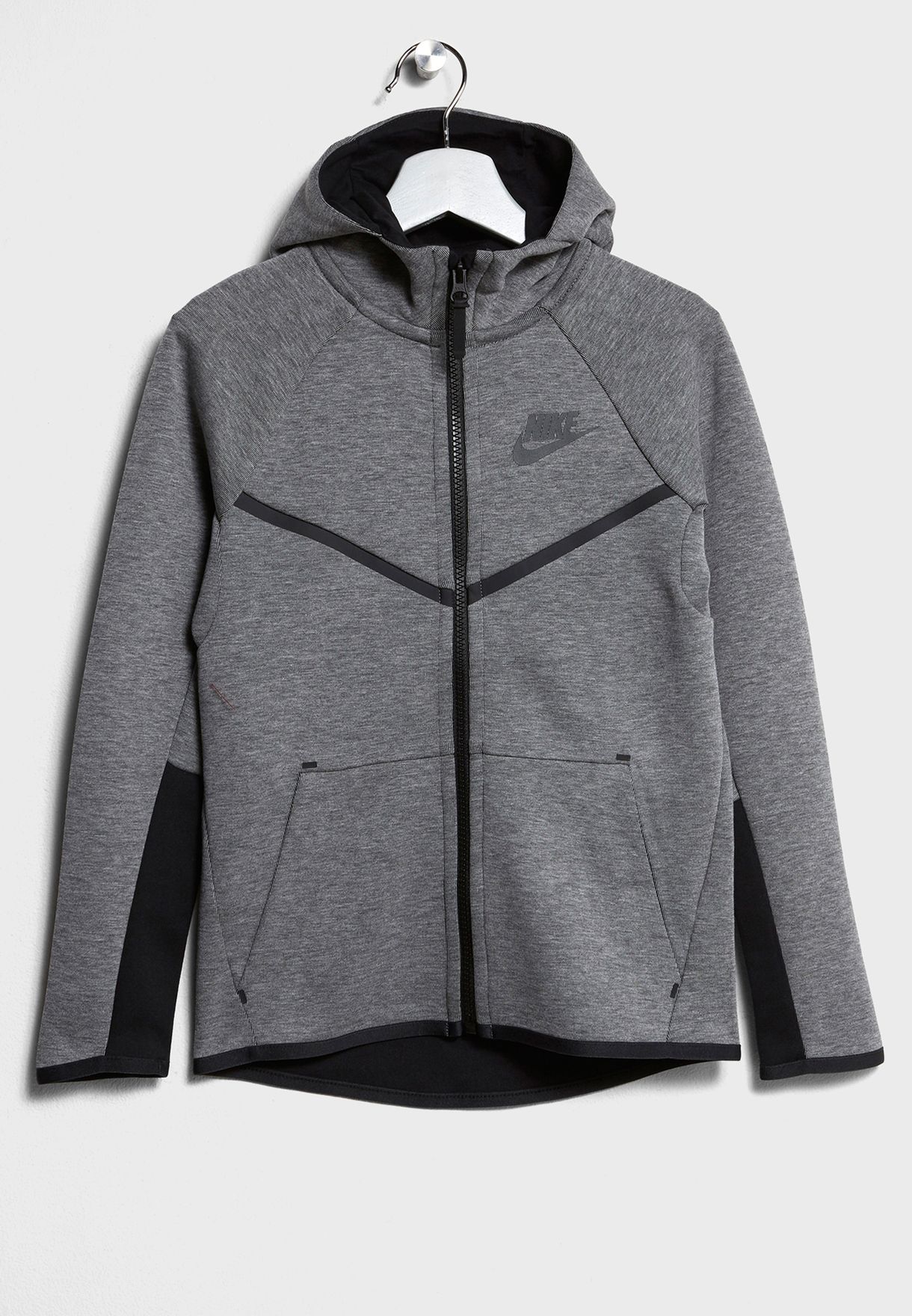 Buy Nike grey Youth Tech Fleece Hoodie 
