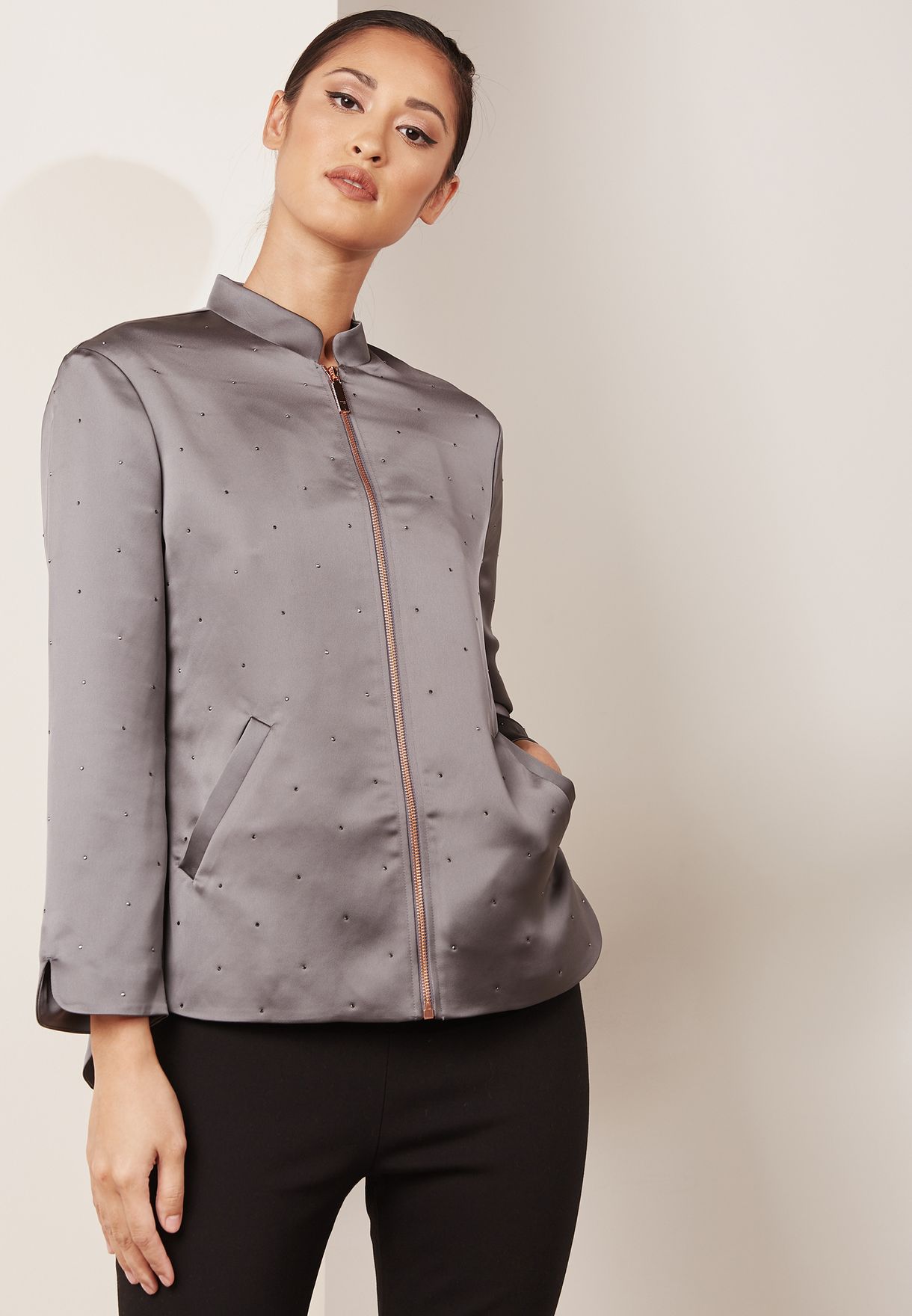 ted baker satin jacket