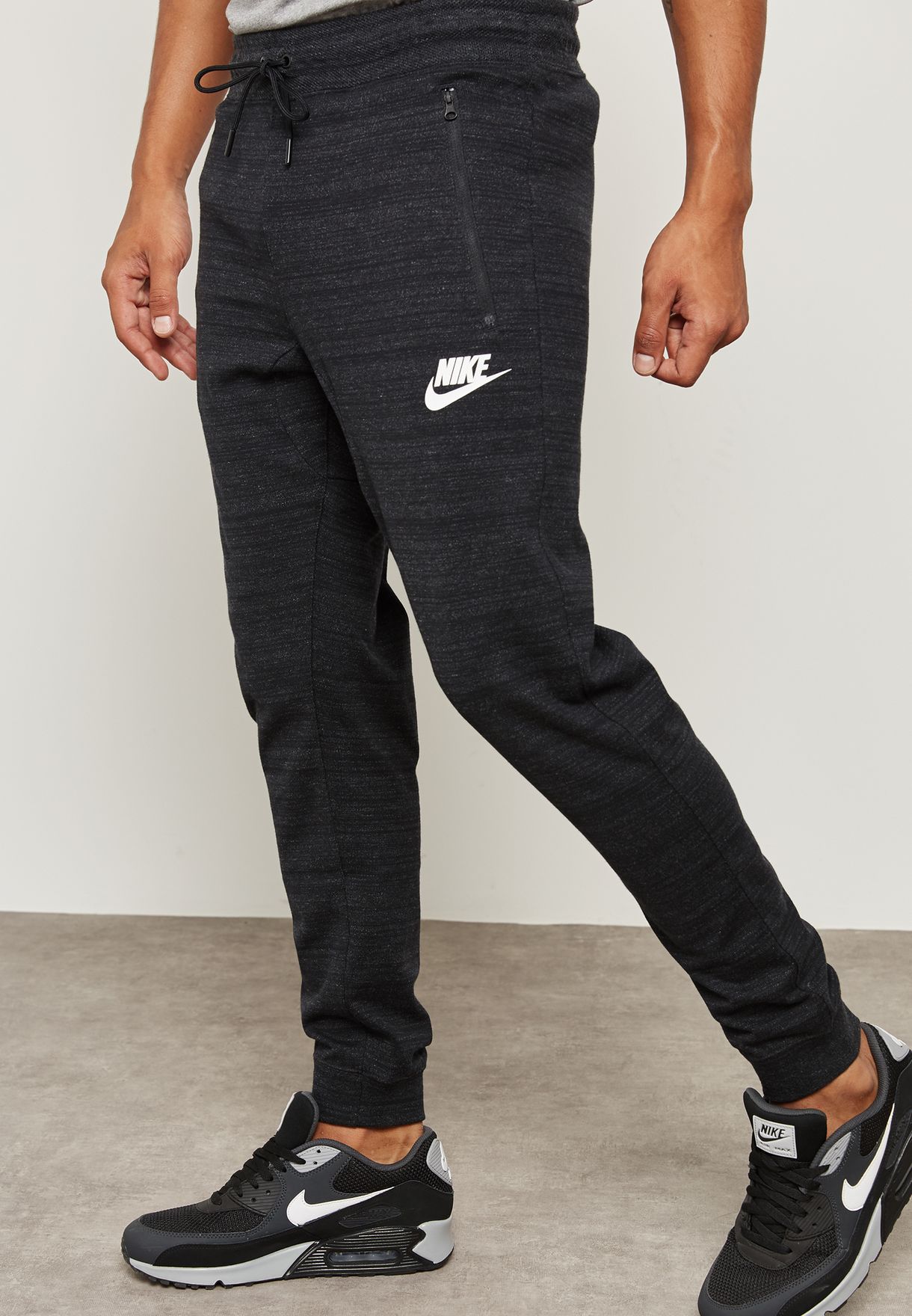 Buy Nike black AV15 Knit Joggers for 