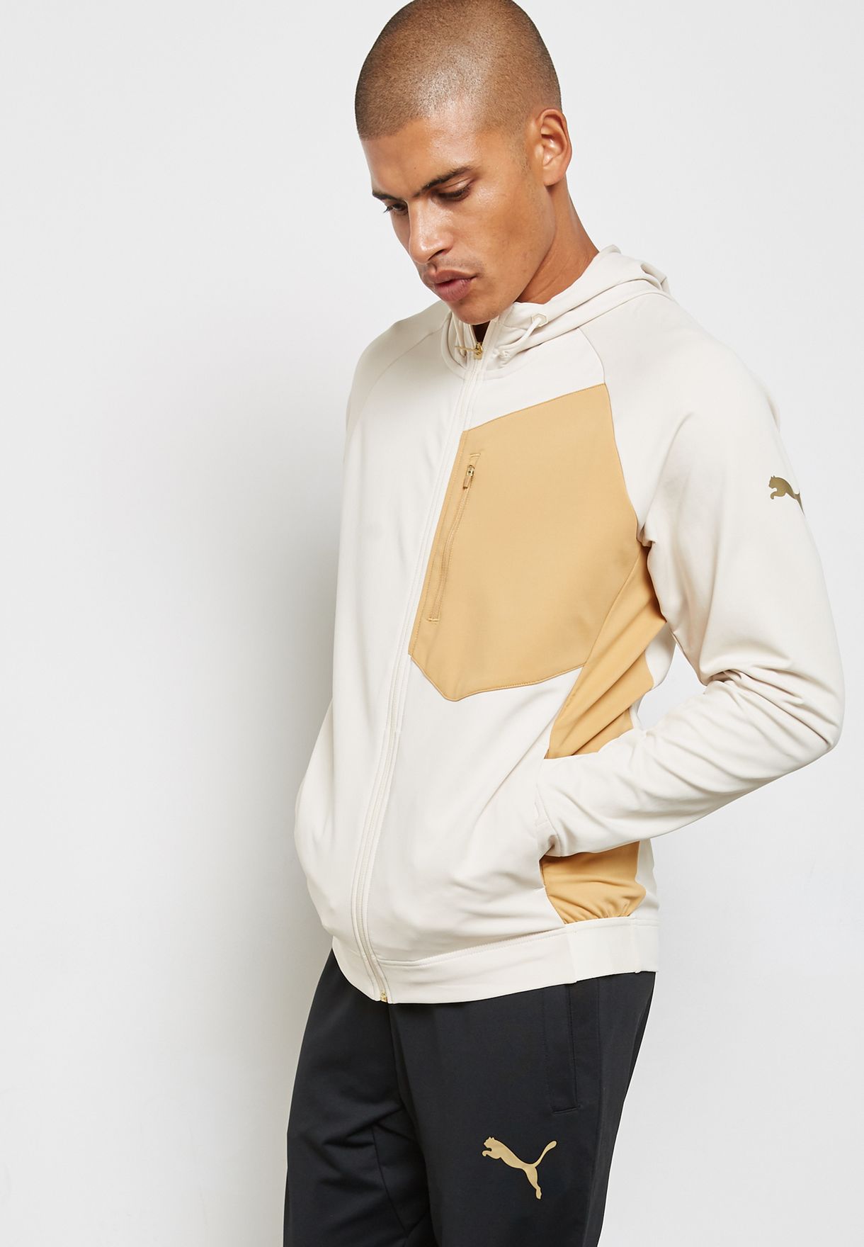 Buy PUMA white Tech Fleece Zip Through Hoodie for Men in MENA, Worldwide