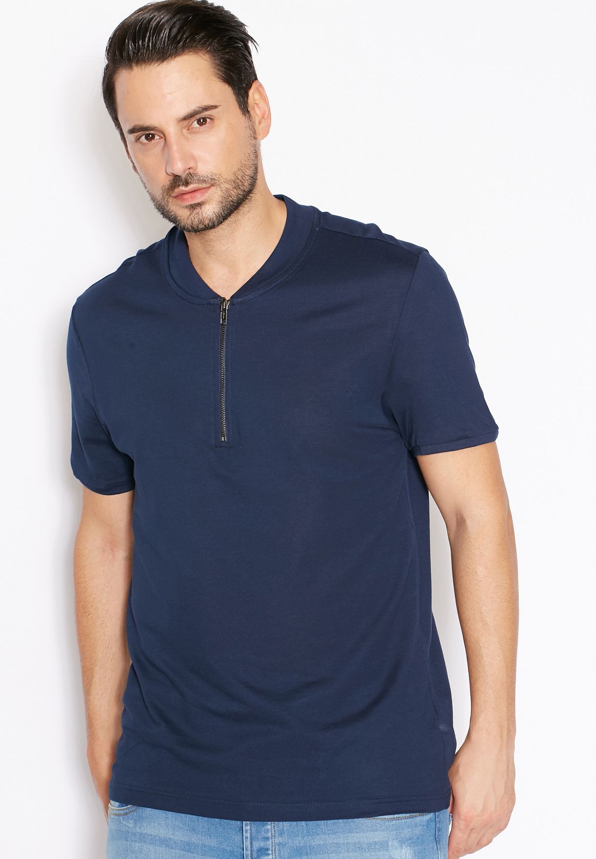 topman zip polo