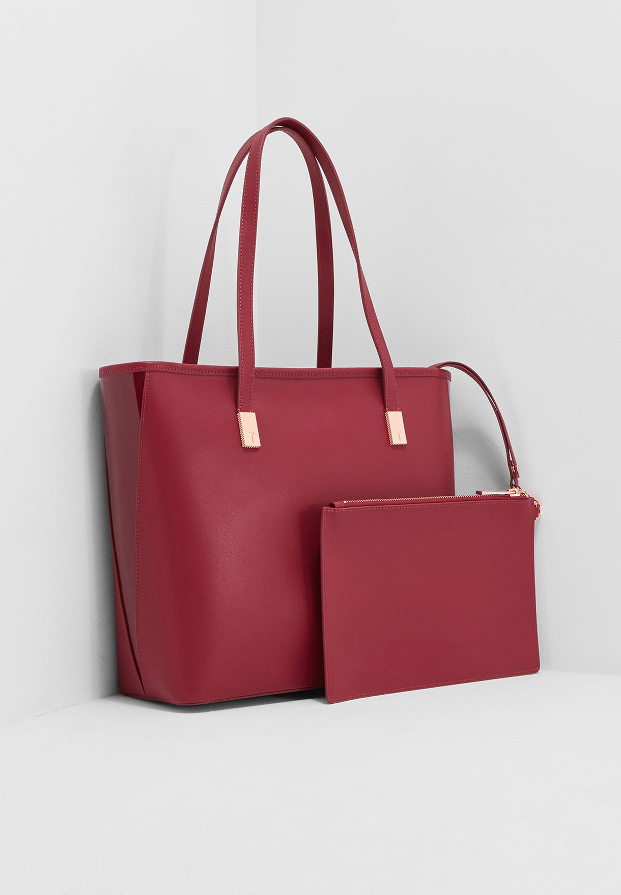 red ted baker tote bag