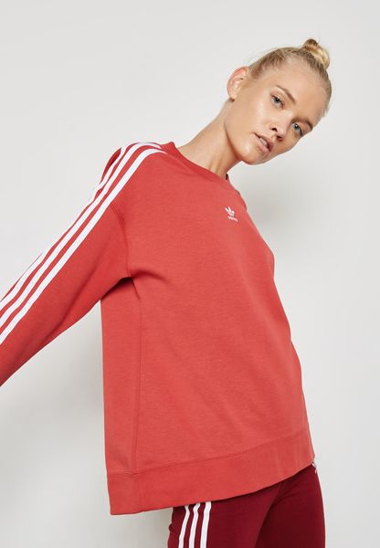 adidas originals 3 stripe sweatshirt