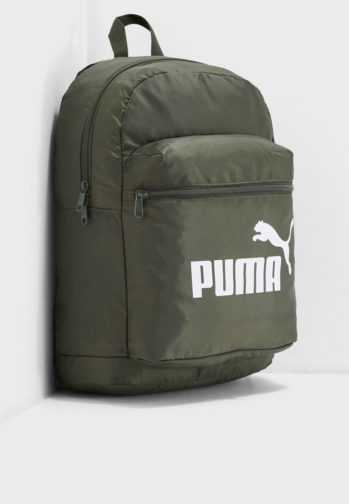 green puma backpack