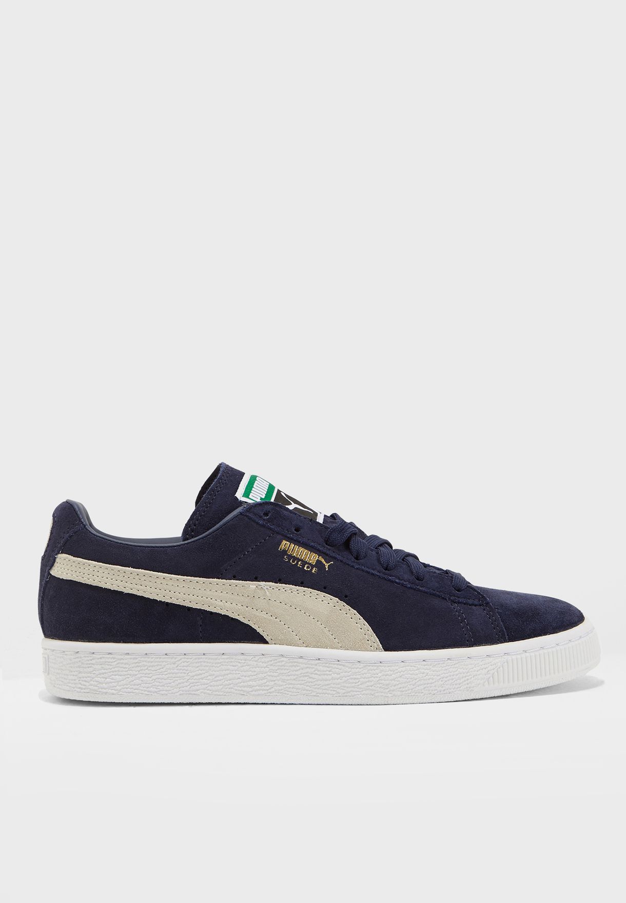 puma classic suede trainers in navy