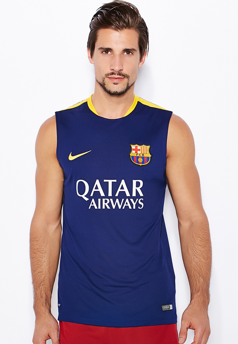 zege fiets Ooit Buy Nike blue FC Barcelona Flash Training Vest for Men in MENA, Worldwide