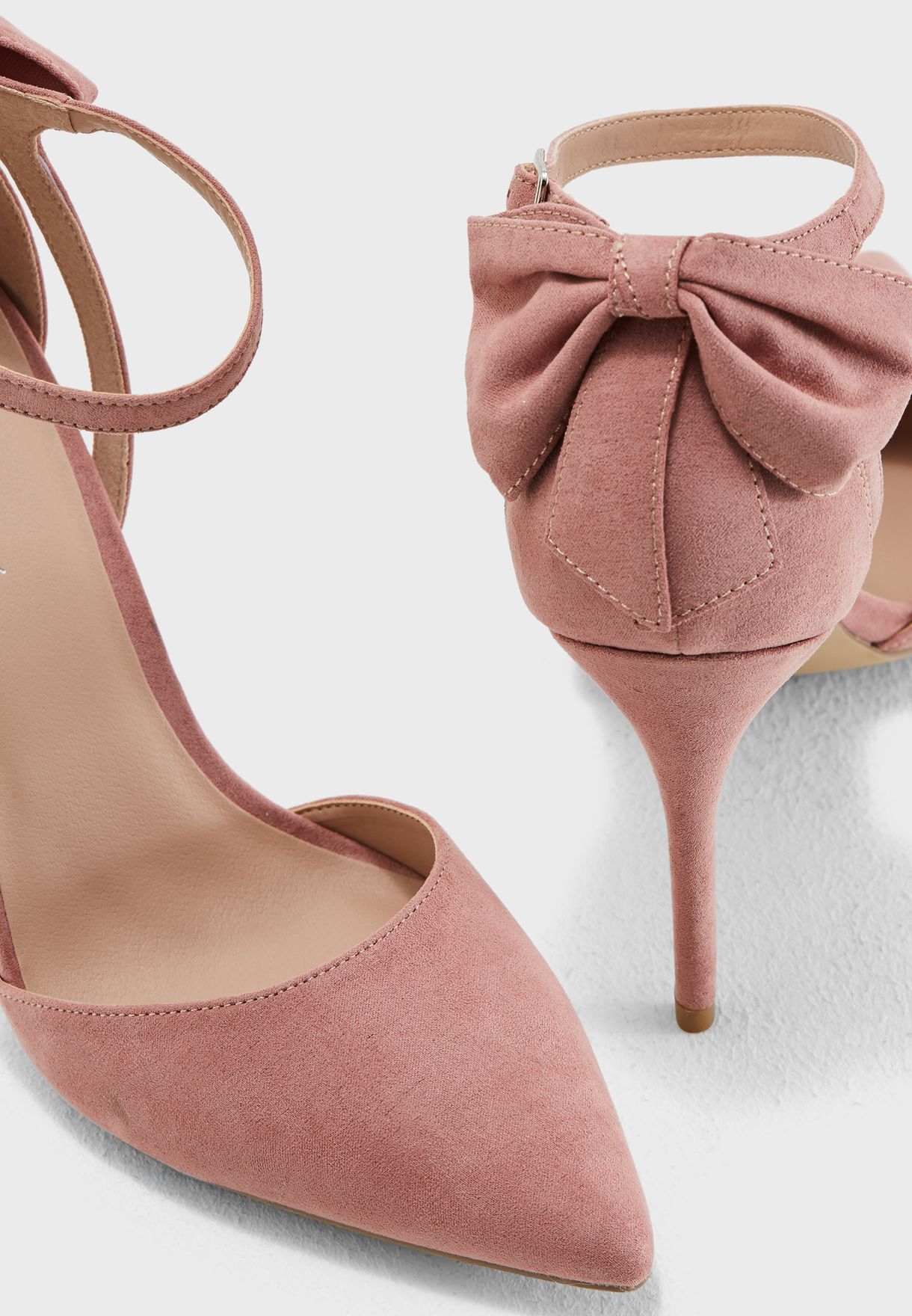 new look pink court shoes