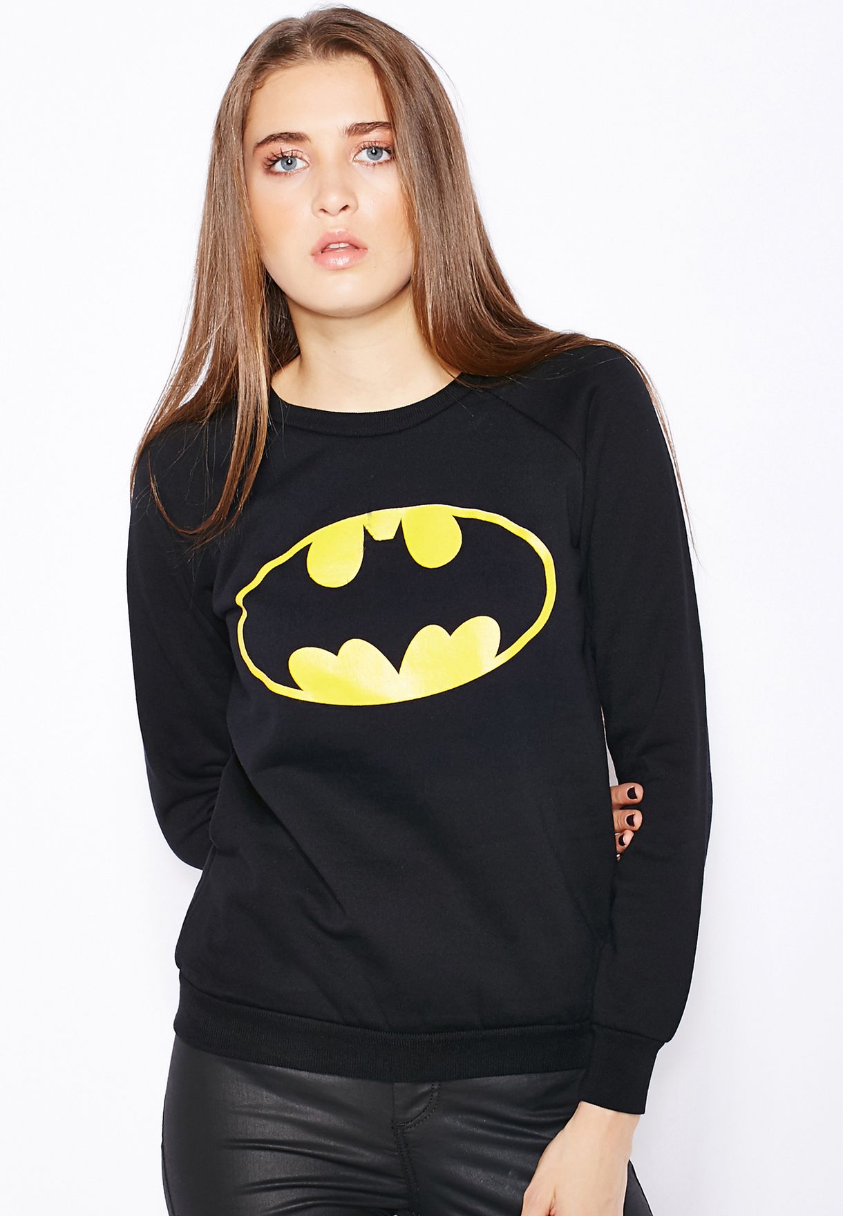 Buy Ginger black Batman Sweatshirt for Women in Riyadh, Jeddah