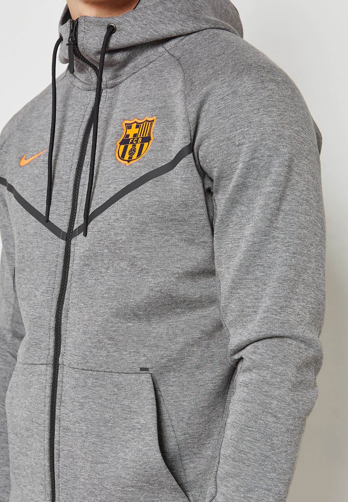 fc barcelona fleece hoodie