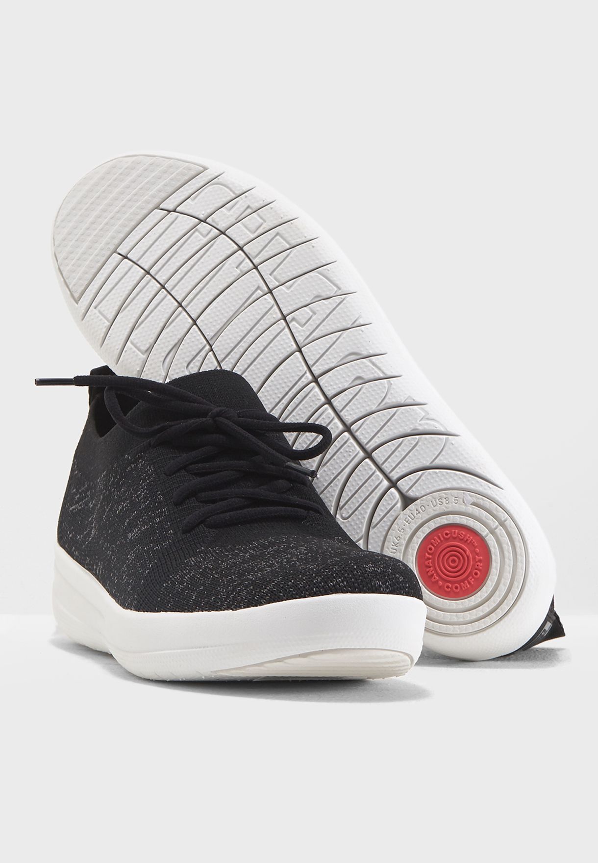 fitflop f sporty uberknit sneakers black