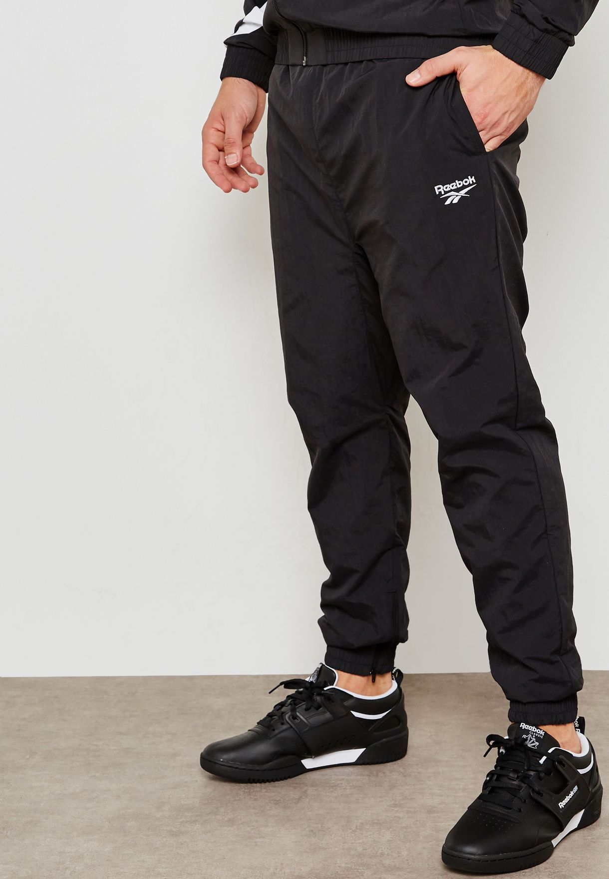 reebok black sweatpants