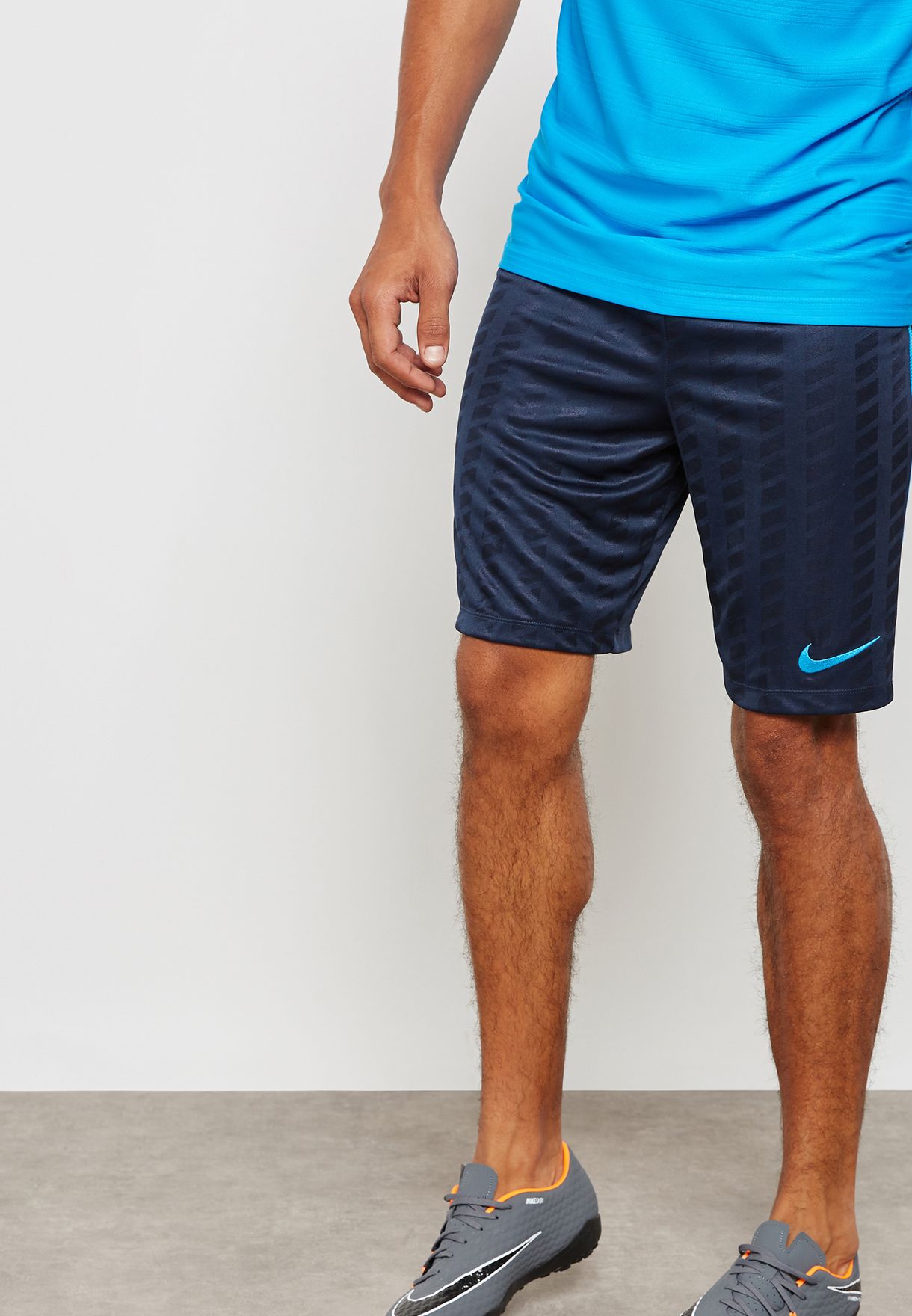 Buy Nike navy Academy Jacquard Shorts 