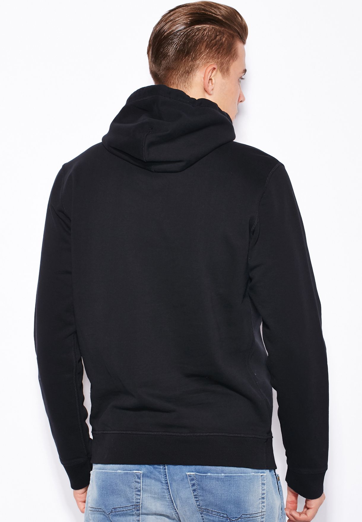 Buy Diesel black Only The Brave Hoodie for Men in MENA, Worldwide ...