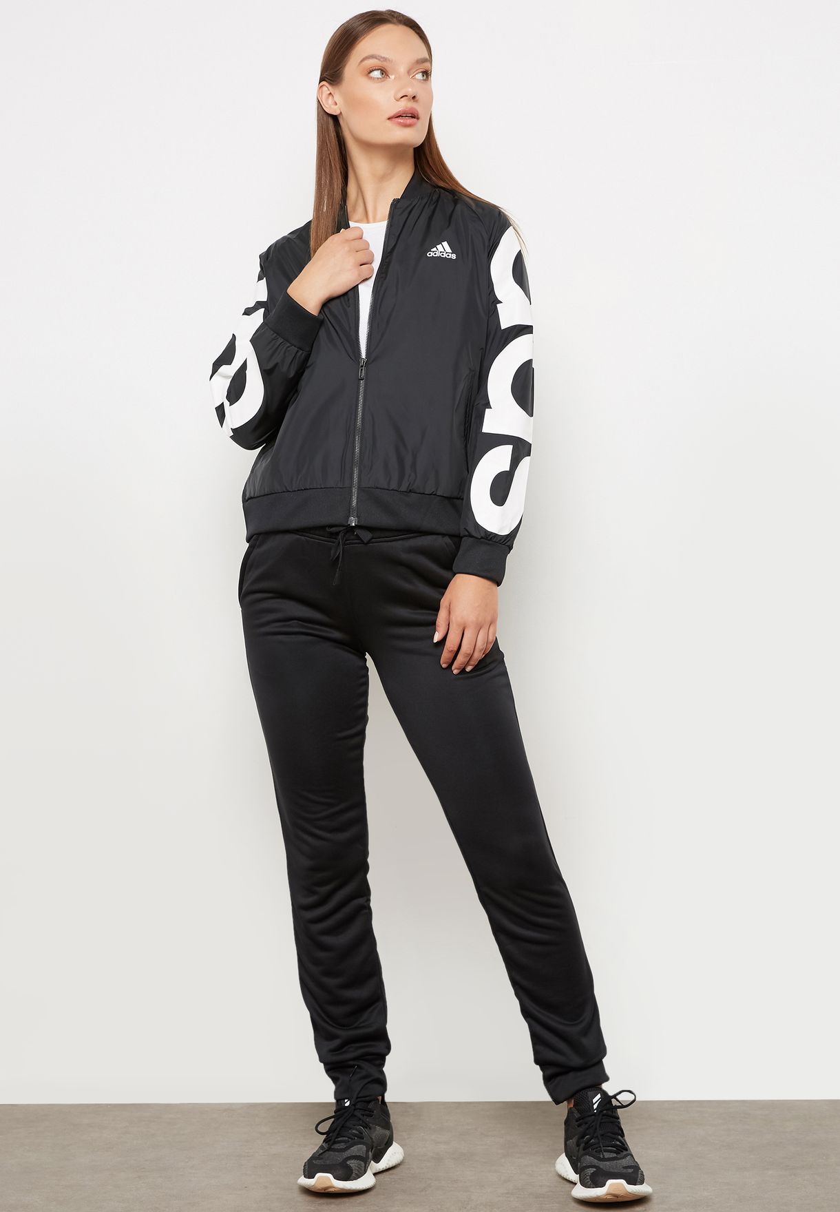Buy adidas black Bomber Tracksuit for 