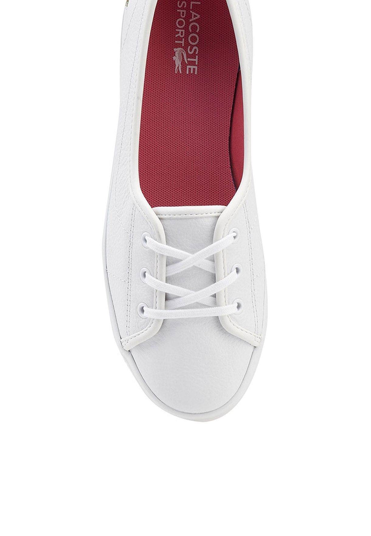 lacoste ziane chunky leather white