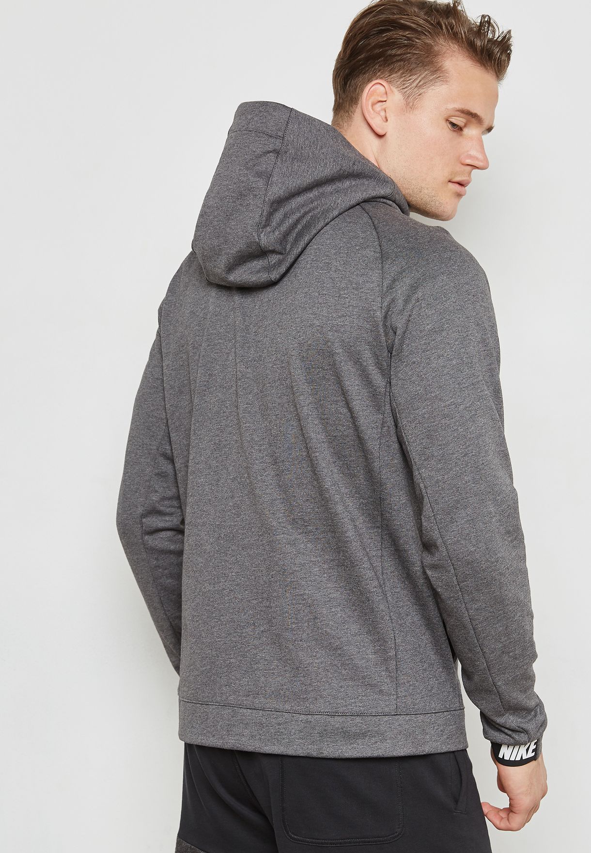 Buy Nike Grey Av15 Fleece Hoodie For Men In Mena Worldwide 861742 071 [ 1760 x 1220 Pixel ]