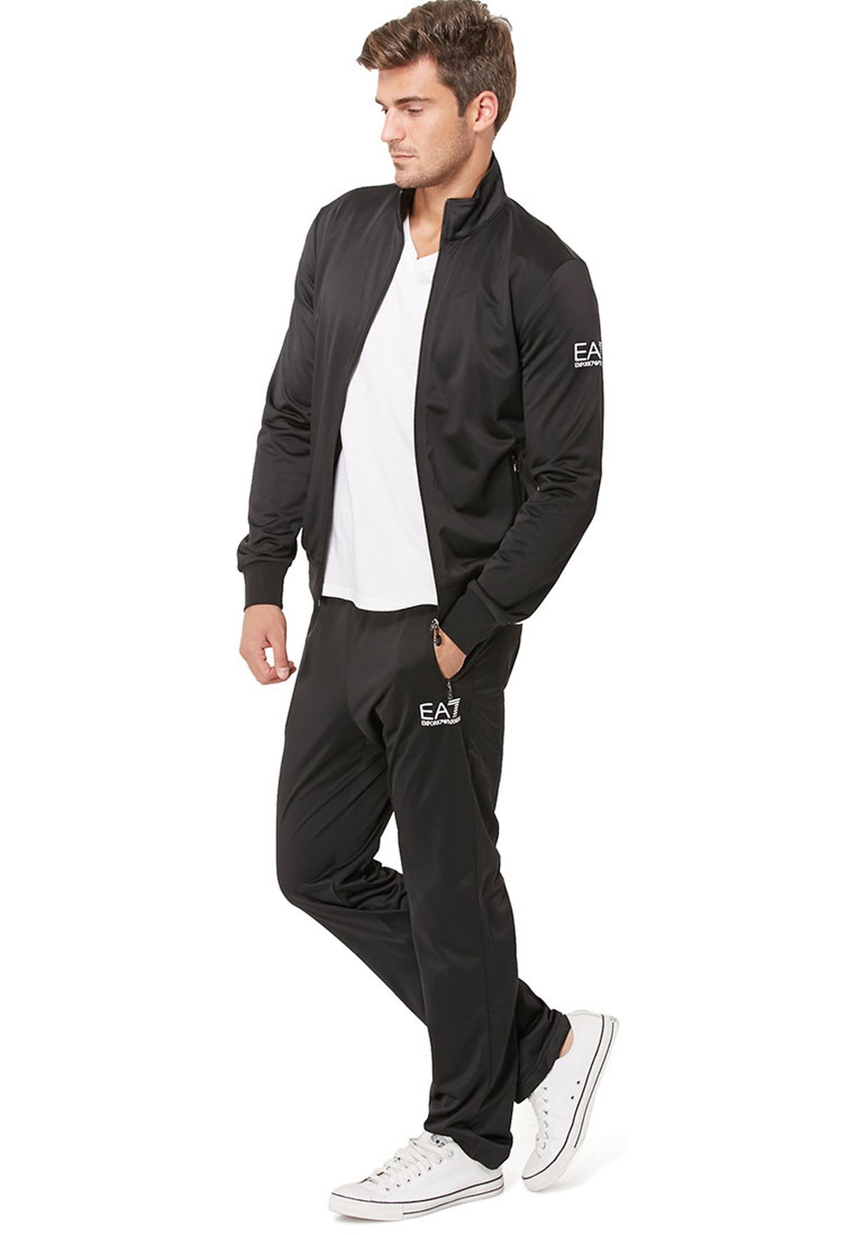 ea7 logo tracksuit