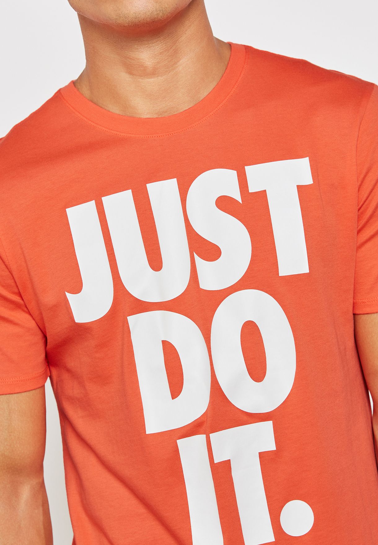 just do it nike shirt orange